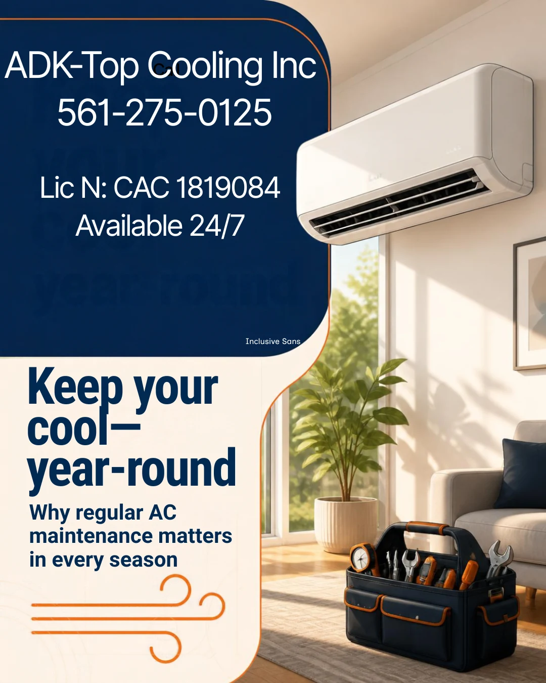 Keep your cool year-round with regular A/C maintenance.