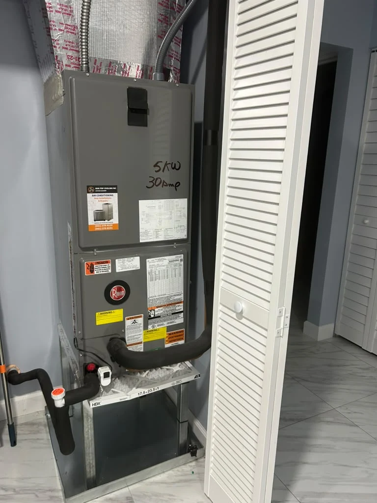 Indoor air handler from AdK Top-Cooling’s project gallery